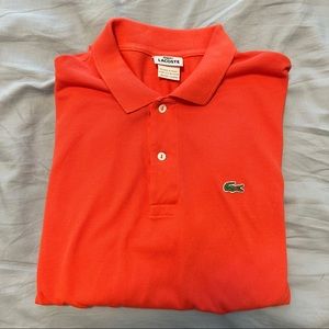 Lacoste Salmon Pink Polo shirt size Large (5)